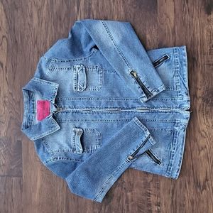 Vintage Carols DenimS Long Sleeve Denim Jacket Size Medium